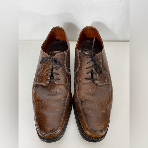 Hartt Gold Bond Mens Size 9.5 Brown Leather Derby Dress Shoes Leather Soles - Picture 13 of 13